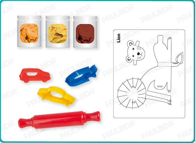 Crayon Clay Magic Card Lion
