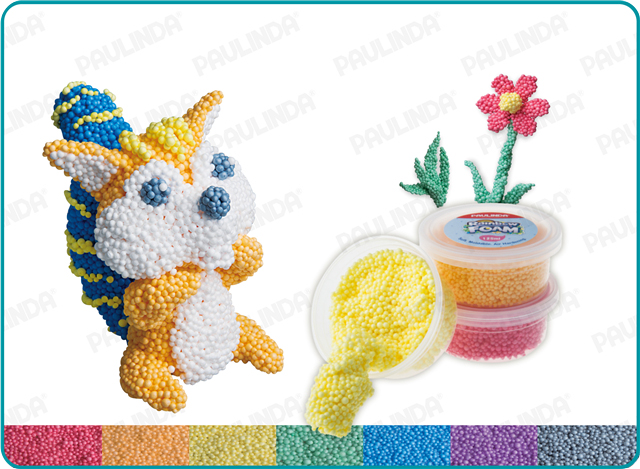 6x75ml Rainbow foam (Plastic Drum)