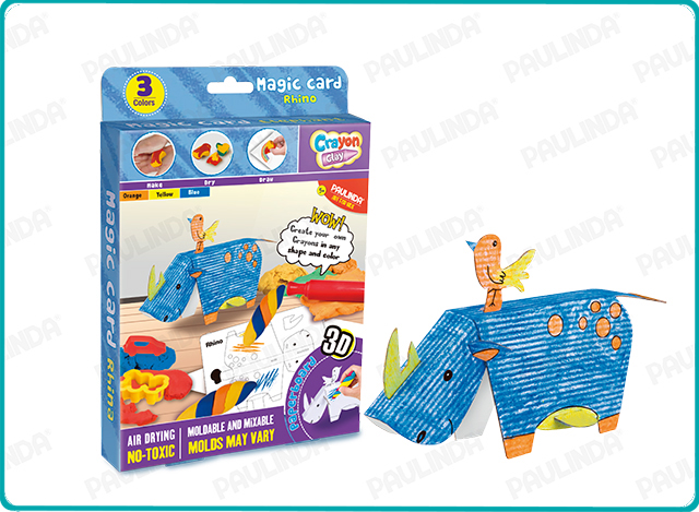 Crayon Clay Magic Card Rhina