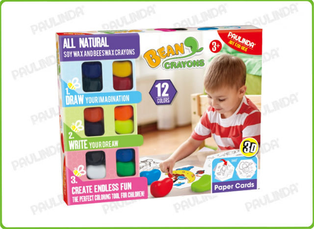 12PCS Bean Crayon (Color Box)